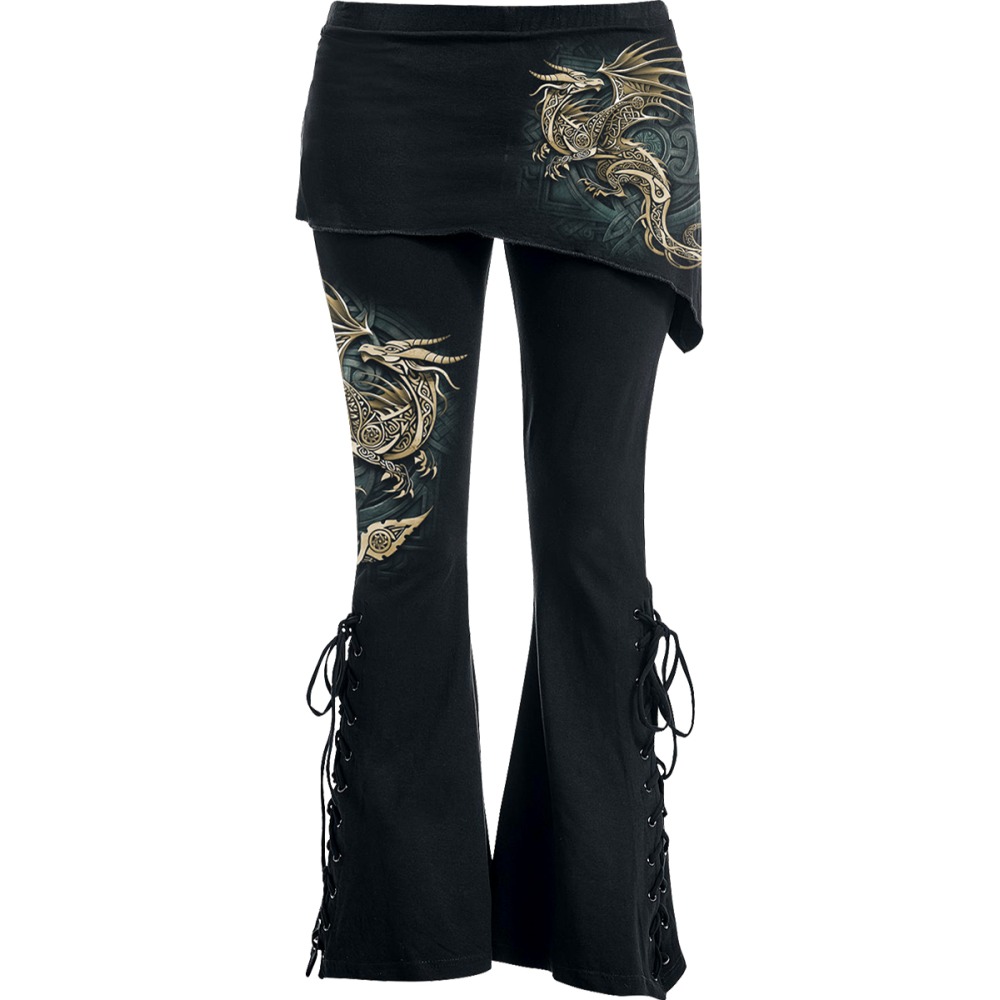 Spiral - Celtic Dragon Leggings - Multicolore
